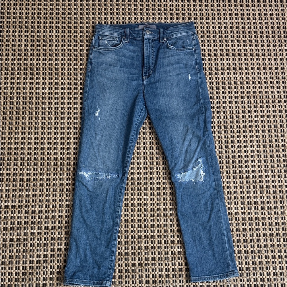 Joe's Jeans Slim Fit Distressed Blue Denim